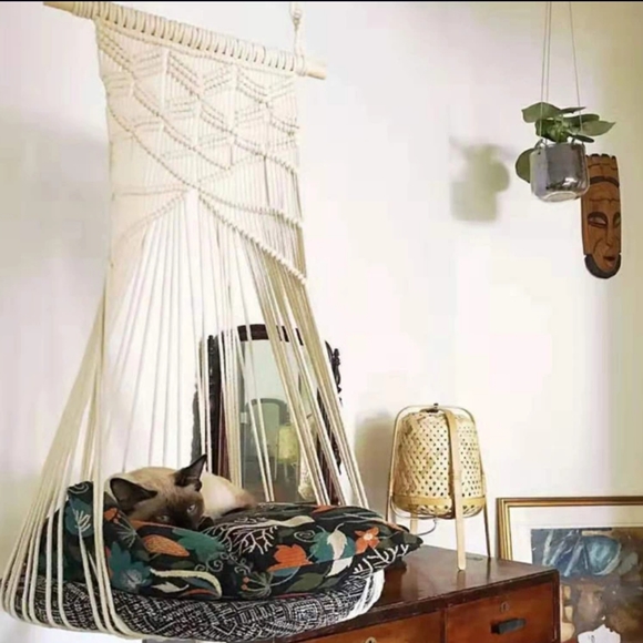 Other - Hanging Macrame Cat Bed